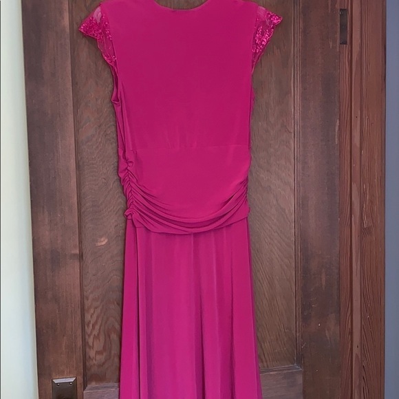 Moda international pink maternity dress with lace - Picture 5 of 5